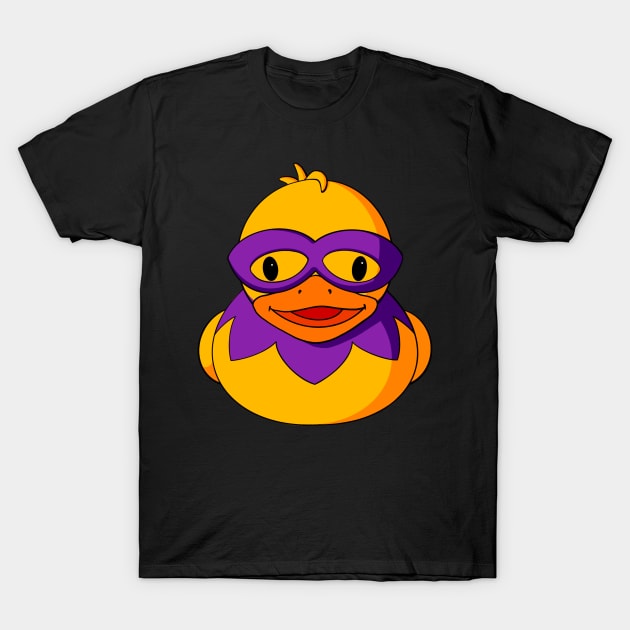 Mardi Gras Mask Rubber Duck T-Shirt by Alisha Ober Designs